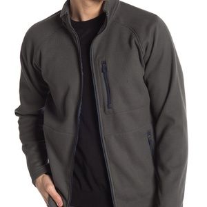 Taylor Vintage Full Zip Waffle Knit Fleece Jacket